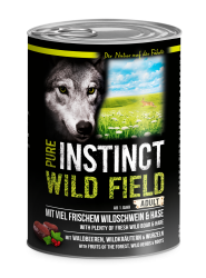 PURE INSTINCT WILD FIELD mit Wildschwein, Hase für Hunde 6 x 400 g 