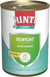 RINTI CANINE GEWICHT mit Huhn für Hunde 12 x 400 g 