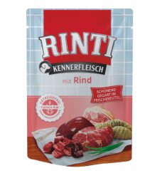 RINTI Kennerfleisch mit Rind für Hunde 10 x 400 g 
