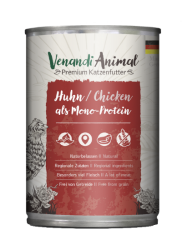Venandi Animal mit Huhn als Monoprotein für Katzen 6 x 400 g 