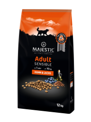 MAJESTIC SENSIBLE mit Huhn, Lachs für Hunde 12 kg 