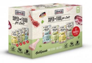 MAC's SUPER FOOD Multipack mit Fleisch für Katzen 12 x 100 g 