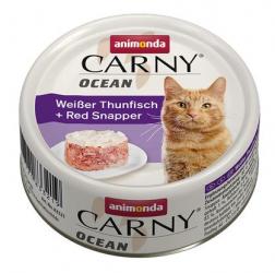 animonda CARNY OCEAN mit weißem Thunfisch, Red Snapper für Katzen 12 x 80 g 