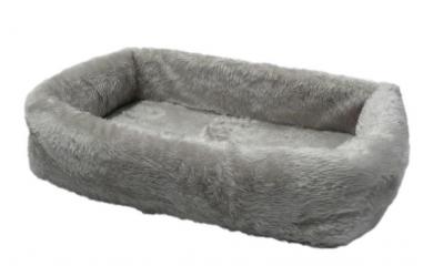 SILVIO DESIGN Tiersofa de Luxe 75 x 45 x 17 cm, grau 