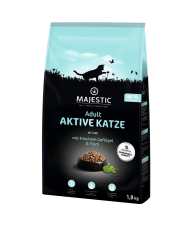 MAJESTIC Aktive Katze mit frischem Geflügel, Fisch 1,8 kg 