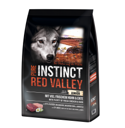 PURE INSTINCT RED VALLEY Junior MAXI mit Huhn, Ente für Hunde 4 kg 
