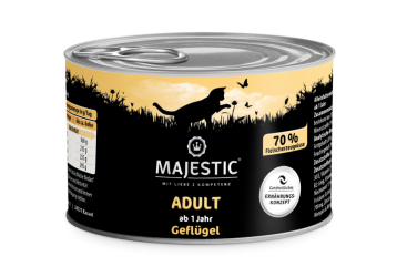 MAJESTIC mit Geflügel für Katzen 6 x 200 g 