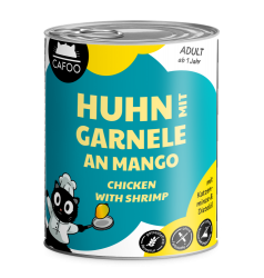 CAFOO mit Huhn, Garnele an Mango für Katzen 6 x 800 g 