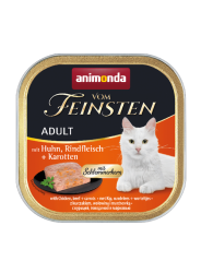 animonda VOM FEINSTEN mit Huhn, Rindfleisch und Karotten für Katzen 32 x 100 g 