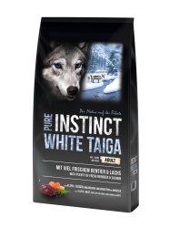 PURE INSTINCT WHITE TAIGA mit Rentier, Lachs für Hunde 12 kg 