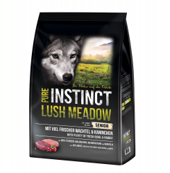 PURE INSTINCT LUSH MEADOW Senior mit Wachtel, Kaninchen 4 kg 