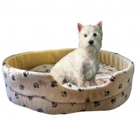 SILVIO DESIGN Hundebett Silvio S ca. 44 x 38 x 16 cm, beige 