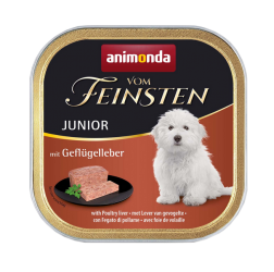 animonda vom FEINSTEN JUNIOR mit Geflügelleber 22 x 150 g 