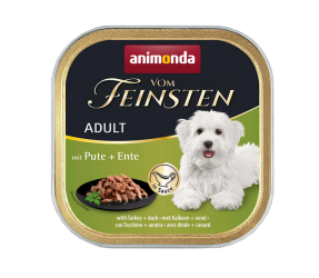 animonda VOM FEINSTEN mit Pute, Ente für Hunde 22 x 150 g 