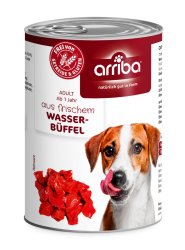 arriba mit Wasserbüffel für Hunde 6 x 400 g 