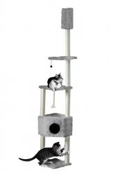CAT DREAM Eck-Kratzstamm 230-260cm in Grau 