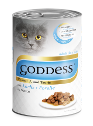 GODDESS mit Lachs, Forelle für Katzen 10 x 415 g 