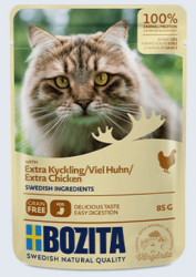 BOZITA mit Hühnchen für Katzen 12 x 85 g 