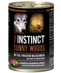 PURE INSTINCT SUNNY WOODS mit Wildschwein für Hunde 6 x 400 g 