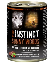 PURE INSTINCT Sunny Woods 6x400g Dose mit Wildschwein 