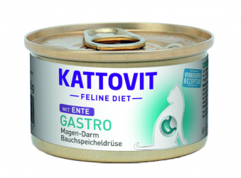 KATTOVIT Feline Diet Gastro mit Pute für Katzen 12 x 85 g 