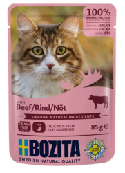 BOZITA mit Rind für Katzen 12 x 85 g 
