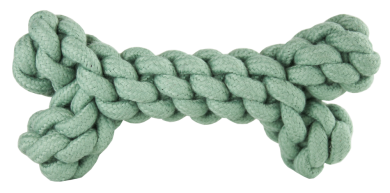 azoona® Hundespielzeug Tau-Knochen ca. 17,5cm in mint 