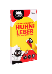 CAFOO Cremiger Smoothie mit Huhn, Leber für Katzen 7 x 15 g 