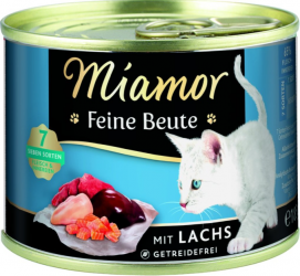 Miamor Feine Beute mit Lachs für Katzen 12 x 185 g 