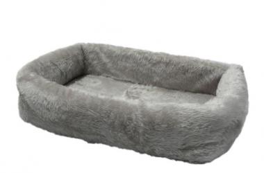 SILVIO DESIGN Tiersofa de Luxe ca. 45 x 35 x 12 cm, grau 
