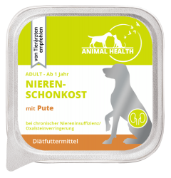 ANIMAL HEALTH NIERENSCHONKOST mit Pute für Hunde 11 x 150 g 