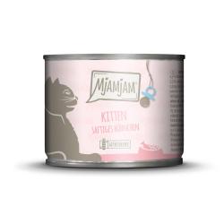 MjAMjAM Kitten mit Hühnchen, Lachsöl für Katzen 6 x 200 g 