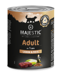 MAJESTIC mit Lamm, Reis für Hunde 6 x 800 g 