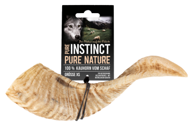 PURE INSTINCT Kauhorn vom Schaf für Hunde XS 