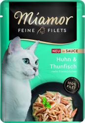 Miamor FEINE FILETS mit Huhn, Thunfisch in Sauce für Katzen 24 x 100 g 