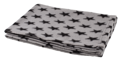 Talua! Fleecedecke Stars Grau 100 x 70 cm 