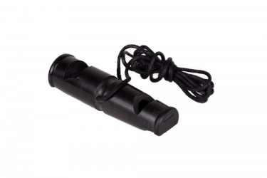 azoona® Büffelhornpfeife mit Umhängeband doppeltönig ca. 6,5cm 