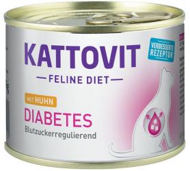 KATTOVIT Feline Diet Diabetes mit Huhn für Katzen 12 x 185 g 