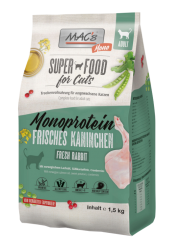 MAC's SUPER FOOD Monoprotein mit Kaninchen für Katzen 1,5 kg 
