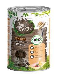 LandPartie Bio Junior mit Pute, Mangold  6 x 400 g 