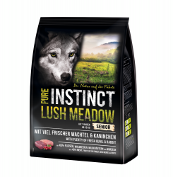 PURE INSTINCT LUSH MEADOW SENIOR mit Wachtel, Kaninchen 1 kg 