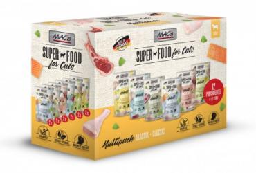 MAC's SUPER FOOD Multipack Klassik für Katzen 12 x 100 g 
