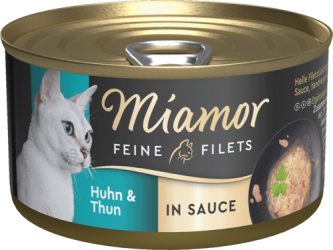 Miamor FEINE FILETS mit Huhn, Thunfisch in Sauce für Katzen 24 x 85 g 