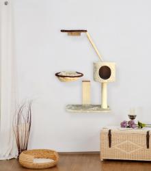 SILVIO DESIGN Katzen-Kletterwand Xena ca. 35 x 65 x 100 cm, beige-braun 