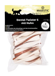 MAJESTIC Dental Twister S mit Huhn für Hunde 240 g 