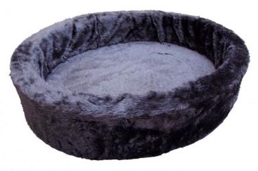 Nobby Hunde Plüschbett 100cm in grau 