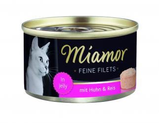 Miamor FEINE FILETS mit Huhn, Reis für Katzen 24 x 100 g 