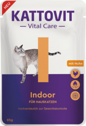 KATTOVIT Vital Care mit Huhn für Indoor Katzen 24 x 85 g 