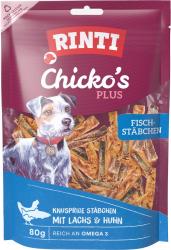 RINTI Chicko Plus Fischstäbchen mit Lachs, Huhn für Hunde 80 g 