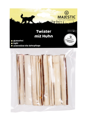 MAJESTIC Twister mit Huhn für Hunde 200 g 
